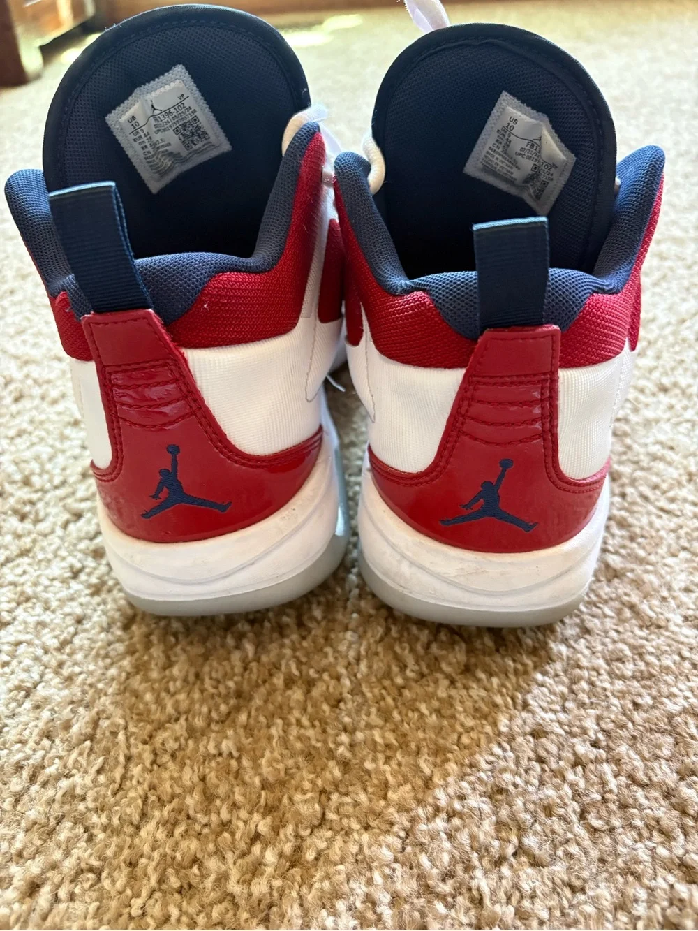 Nike Air Jordan Stay Loyal 3 Red and White Basketball Sneakers